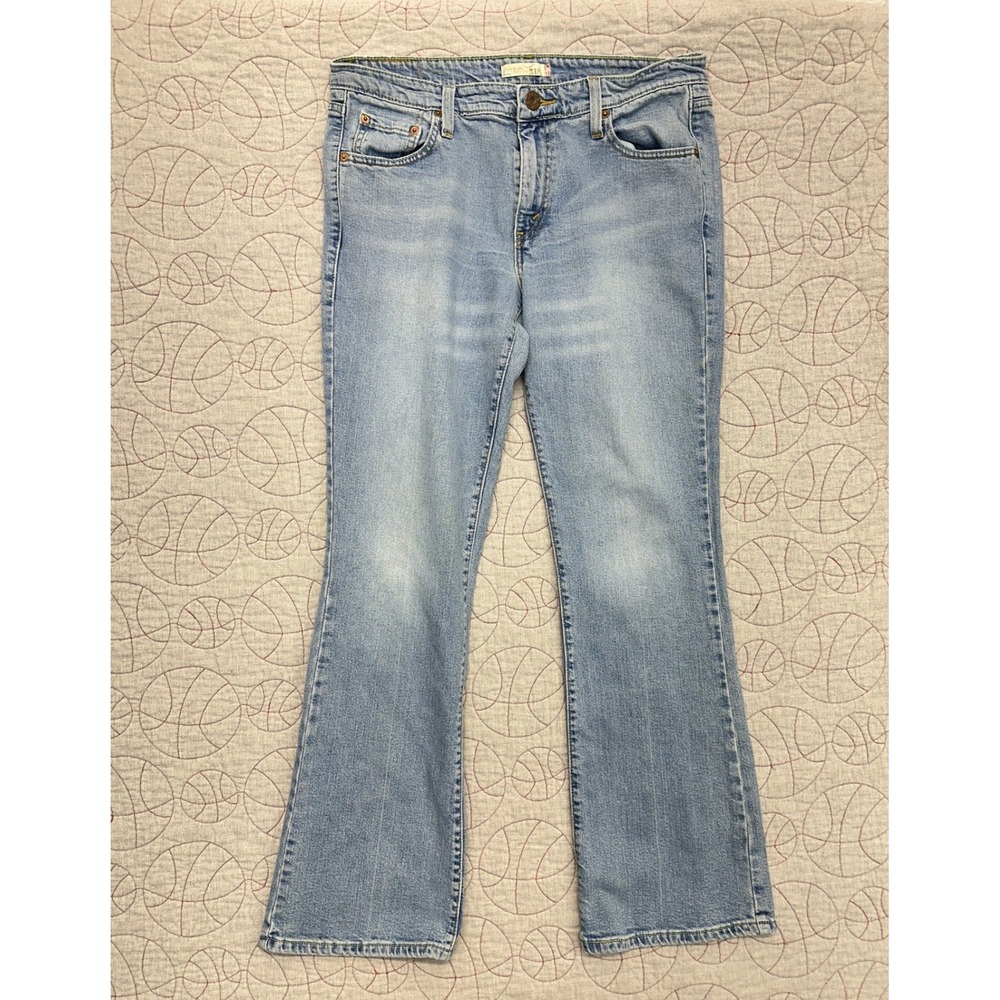 Levi's 518 Superlow Boot Cut Jeans Light Blue Denim / Size 13M JR